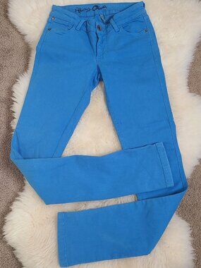 Y2K Alice and Olivia Low Rise Skinny Bright Blue Jeans - Size 2